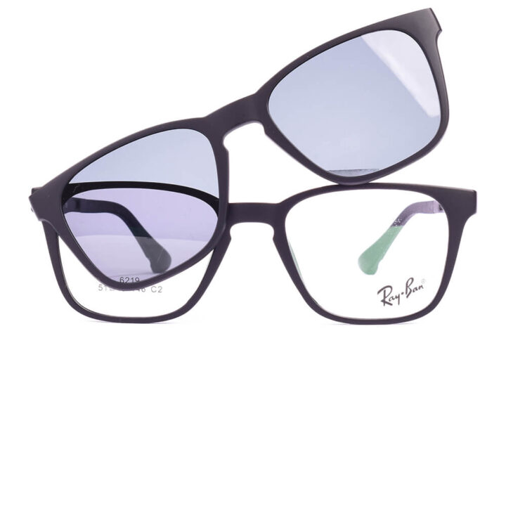عینک طبی آفتابی با کاور آهنربایی زنانه مردانه RAYBAN-RB6219